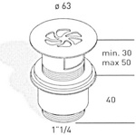 СЛИВ ДЛЯ РАКОВИНЫ MIGLIORE ML.RIC-10.124 ПОД ПЕРЕЛИВ- фото2
