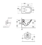Унитаз подвесной 36x52 Globo Forty3 FOS03.BI- фото2
