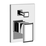 Gessi Eleganza Встраиваемый однорычажный смеситель с автоматическим переключателем ванна/душ, цвет: хром- фото