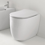 Kerasan Nolita Унитаз безободковый пристенный 55х35 см, с креплениями WB5N, цвет белый матовый- фото