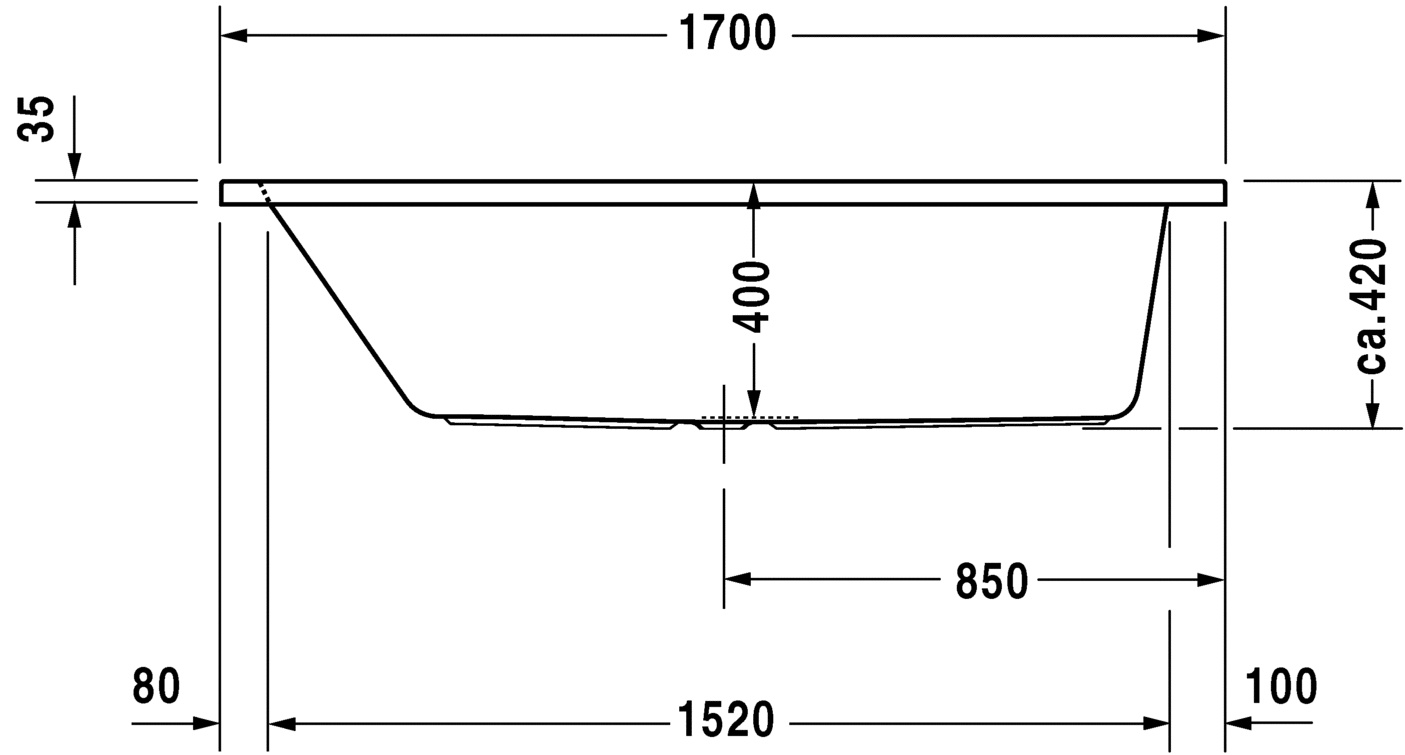   Duravit D-Code 700099 170x75