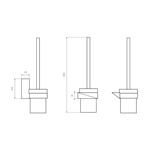 Boheme Ерш настенный NEW VENTURO, хром- фото2