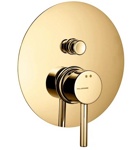 Palazzani Digit color встроенный смеситель для ванны\душа золото- фото