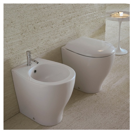 Биде напольное 38x50 Globo Bowl+ BP010.BI - фото