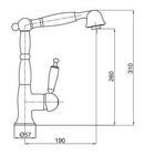 Смеситель кухонный Bugnatese Oxford 6388- фото2