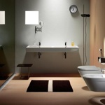 GSI Kube Двойная раковина с переливом 150x50 без отверстий под смеситель, цвет белый- фото2