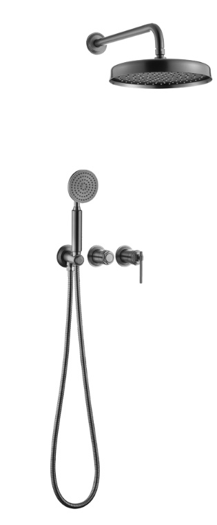 Душевая система скрытого монтажа Boheme ETERNA GUN METAL 174-GM- фото