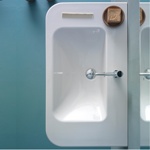 Раковина подвесная 85x48 Globo Stone SSN14.BI - фото