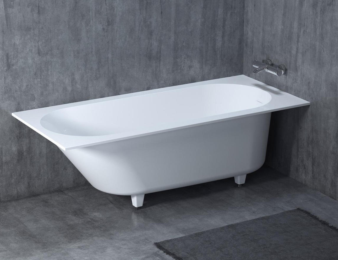 Встраиваемая ванна из камня Salini Ornella Kit 1700 х 750 х 590/610 мм