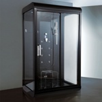 Гидромассажная  кабина DZ1003 F12  120х90х223 см ЧЕРНОЕ СТЕКЛО- фото