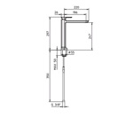 Palazzani Mis смеситель для кухни, хром- фото2