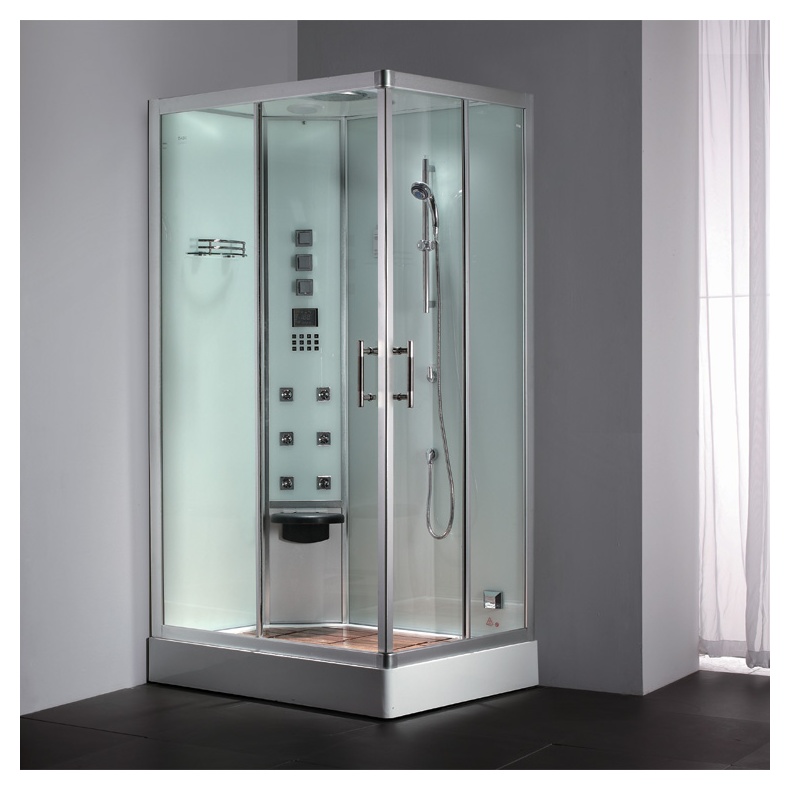 Гидромассажная кабина EAGO DZ955 F8 1200x900x2300 мм ЛЕВАЯ БЕЛОЕ СТЕКЛО- фото