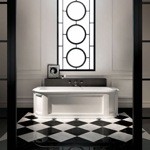 Devon&Devon President Ванна из минерального литья пристенный вариант 182,5x84,5xh56 см, цвет: белый- фото