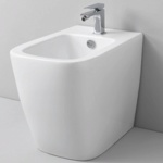 Artceram A16 Биде напольное приставное 36х52 см, с 1 отв под смеситель, с креплениями, цвет белый.- фото