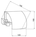 Бумагодержатель закрытый Boheme Venturo 10301- фото2