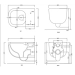Cielo Era Унитаз подвесной, 36,5x53xh37см, безободковый, цвет: белый- фото3