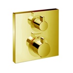 Hansgrohe Ecostat Square Термостат для душа, 2 источника, цвет: золото- фото