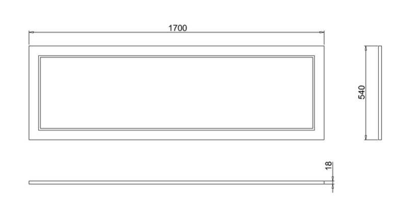 Фронтальная панель для ванн Cleargreen E28 и E30, цвет белый матовый- фото2