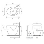 Биде напольное пристенное Cielo Le Giare LGBI- фото3
