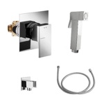 Palazzani Qadra гигиенический набор с душевой лейкой, шлангом и держателем на отводе воды