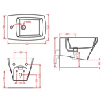 Artceram Jazz JZ02bi Биде подвесное 54x36 см c креплением.- фото2