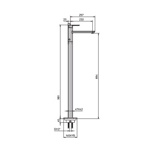 Palazzani Mis смеситель для отдельностоящей ванны, хром- фото2