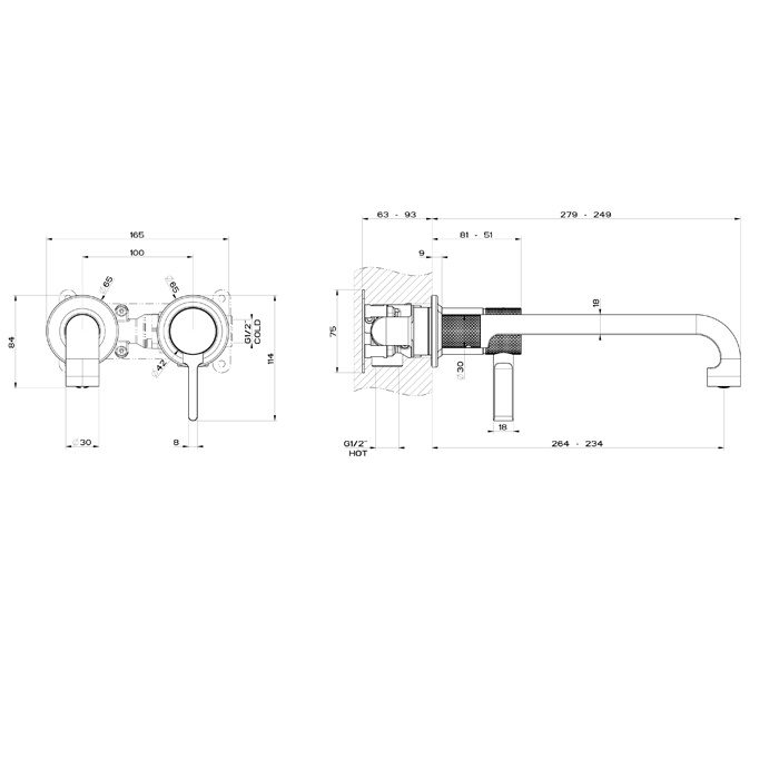 Gessi Inciso-     ,   . : black XL