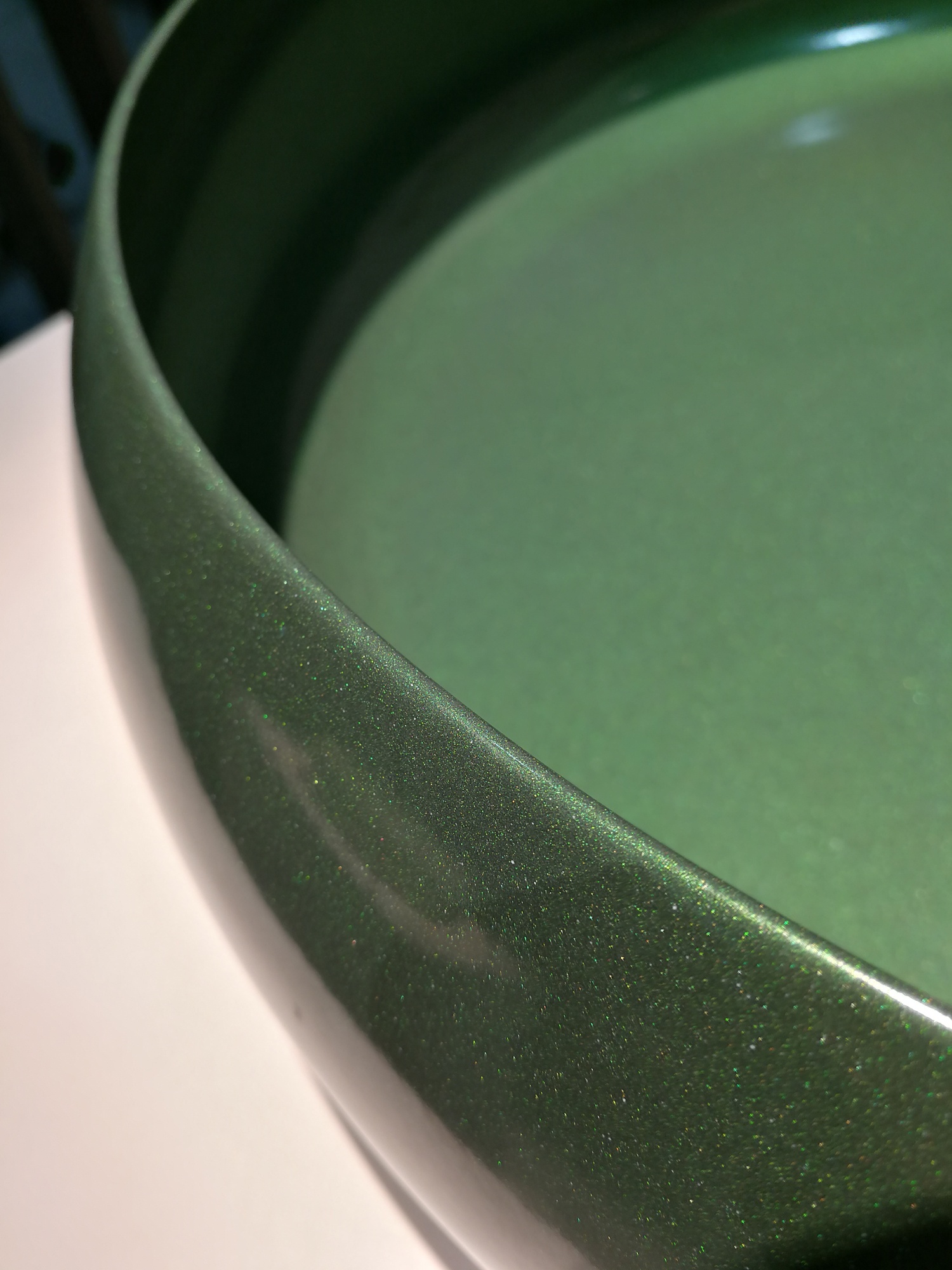 BETTECraft Раковина-чаша на столешницу круглая , 45х45х12 cм, без отв. под смеситель и перелива, цвет forest