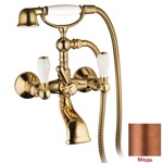 Palazzani Porter Color смеситель для ванны\душа медь- фото