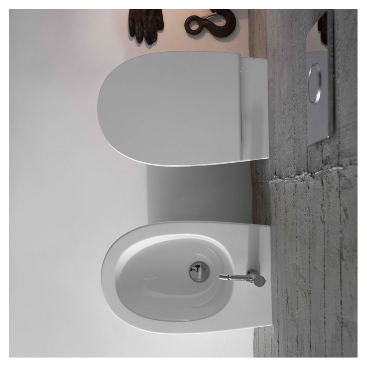 Биде подвесное 54x36 Globo 4ALL MDS09.BI 