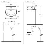Раковина Kerasan K09 с 1 отв. 50см- фото3