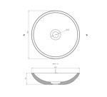 Раковина накладная Salini CALLISTA 105 380х380х90мм- фото4