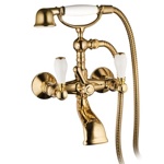 Palazzani Porter Color смеситель для ванны\душа золото- фото