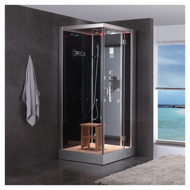 Гидромассажная кабина  EAGO DZ960 F8 1000x900x2400мм правая- фото