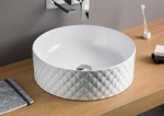 Artceram ROMBO Раковина накладная 44 см, без отв под смеситель, без слив перелива, цвет белый.- фото