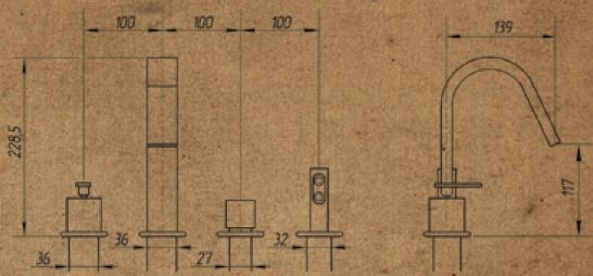 Смеситель на борт ванны Migliore Alimatha ML.ALC-5755.CR- фото2
