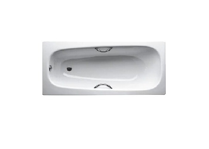 BETTE Form Safe Ванна с шумоизоляцией 180х80х42, с отв. для ручек, Glaze Plus и покрытием анти-слип, белая, с комплектом ножек и ручек
