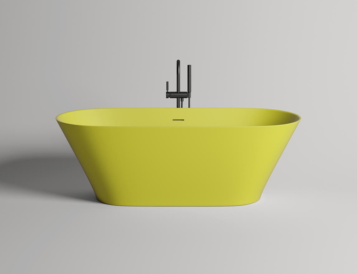 Ванна из камня Salini Mona 1800 х 800 х 595 S-Sense глянцевая цветная полностью- фото3