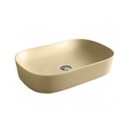 Artceram Ghost Раковина накладная 65х42 см, , без отв под смеситель, без слив-перелива, цвет giallo zinco- фото