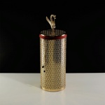 Корзина для белья ажурная 22 литра, D23xH56 см. Migliore Luxor арт.26167- фото