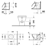 Duravit Starck 3 унитаз напольный приставной 560х360 мм, с креплением, цвет белый- фото2