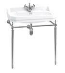 Раковина 80см Burlington Edwardian на 1 или 3 отверcтия с хромированным подстольем- фото