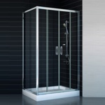 Душевая Кабина Vegas Z2P+ZPV 190х90 профиль:белый стекло: прозрачное- фото