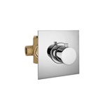 Palazzani Idrotech/Digit, встроенный переключатель на 2 потребителя с функцией СТОП, хром