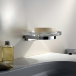 KEUCO MOLL Мыльница настенная хрусталь/хром- фото3