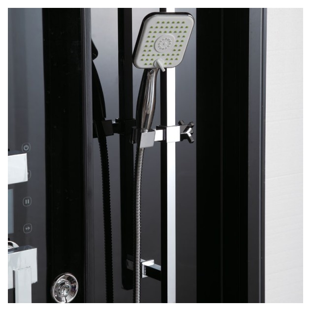 Гидромассажная  кабина DZ1003 F12  120х90х223 см ЧЕРНОЕ СТЕКЛО- фото2