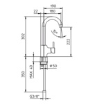 Palazzani Idrotech смеситель для кухни с поворотным изливом, хром- фото2