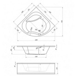 Акриловая ванна Kolpa-san Swan 160- фото2