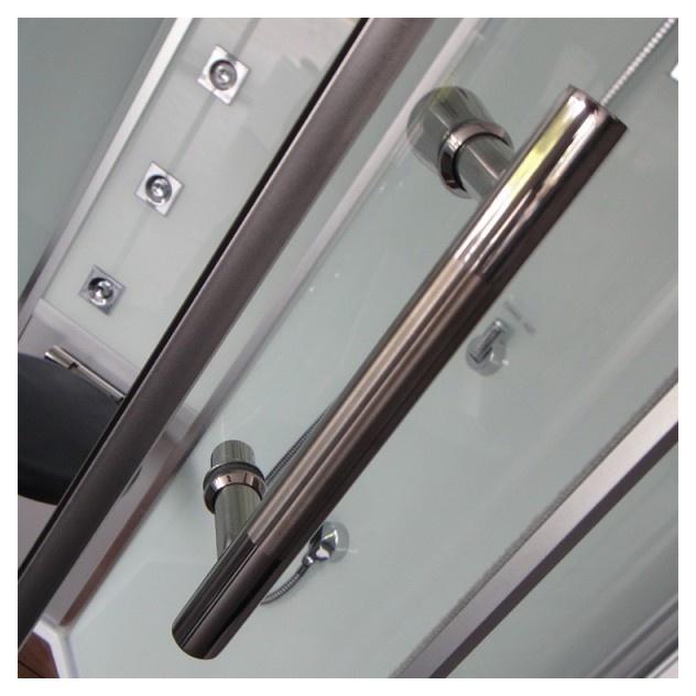 Гидромассажная кабина  EAGO DZ954 F8 1000*800*2360мм  левая ЧЕРНОЕ СТЕКЛО- фото3