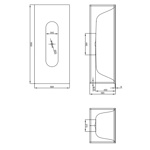 Bette Lux SHAPE Ванна прямоугольная 180х80х45см на каркасе, покрыта эмалью снаружи и изнутри, BetteGlasur® Plus, цвет черный/матовый розовый- фото2